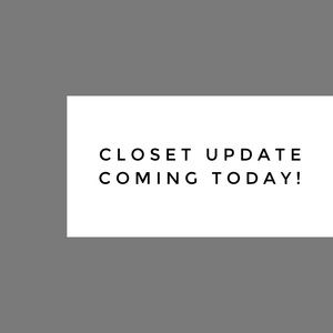 New items dropping today!